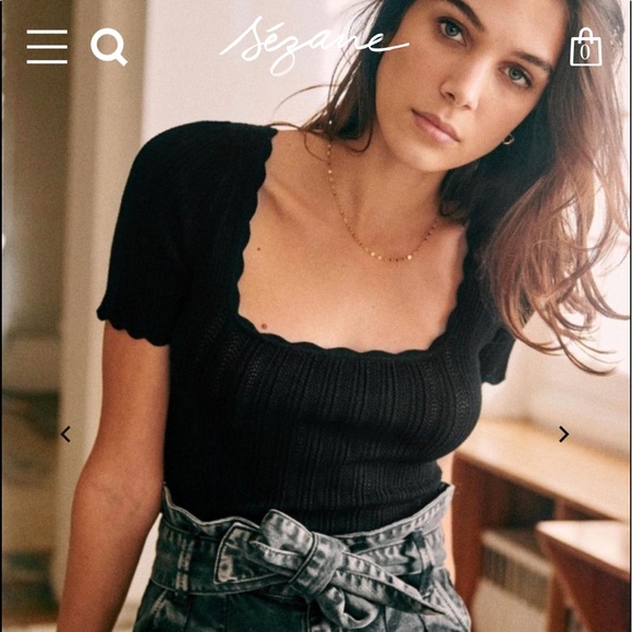 Sezane Tops - Sezanne anil top